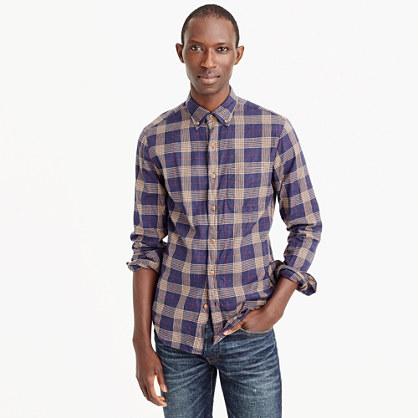 J.Crew Slim brushed twill shirt in plaid