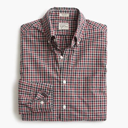 J.Crew Tall Secret Wash shirt in hawkworth check