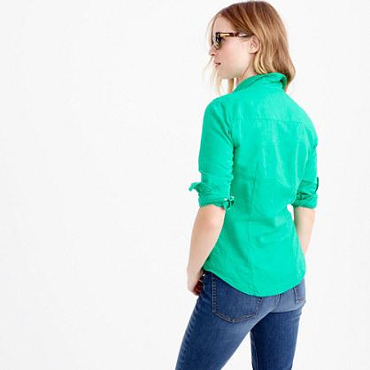 J.Crew Tall perfect shirt in cotton-linen