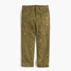 J.Crew Boys' garment-dyed critter chino pant in dogs