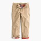 J.Crew Boys' flannel-lined cozy chino pant