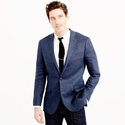 J.Crew Ludlow linen blazer in atlantic blue