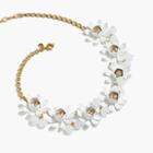 J.Crew Petal and crystal necklace