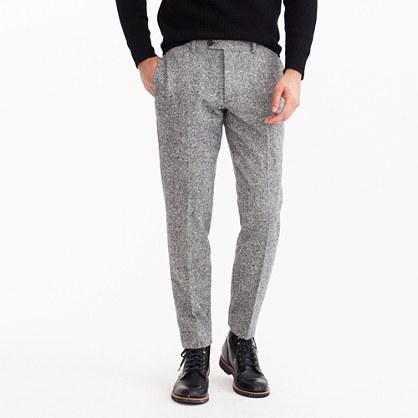 J.Crew Ludlow Slim-fit fielding suit pant in grey Irish Donegal wool