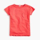 J.Crew Girls' T-shirt with heart-shaped pocket