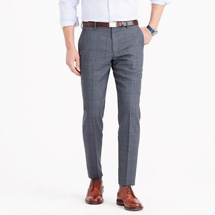 J.Crew Ludlow suit pant in windowpane English wool