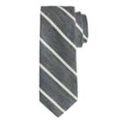 J.Crew English linen tie in thin stripe