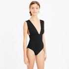 J.Crew Plunge V-neck one-piece swimsuit