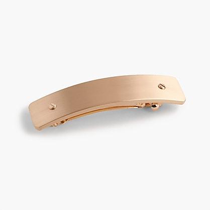 J.Crew Skinny barrette in brushed metal