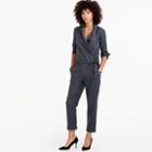 J.Crew Collection tuxedo jumpsuit in wool flannel