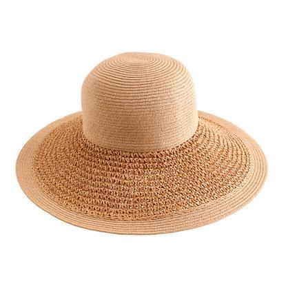 J.Crew Textured summer straw hat