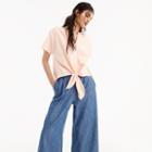 J.Crew Tie-front top