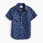 J.Crew Boys' short-sleeve Secret Wash shirt in stars