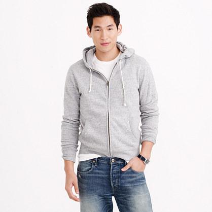 J.Crew Brushed fleece zip hoodie