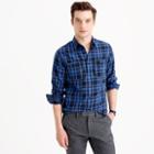 J.Crew Midweight flannel shirt in black plaid