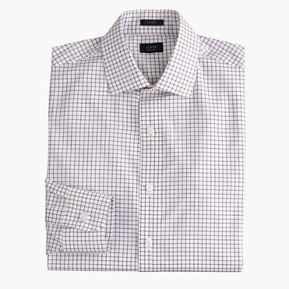 J.Crew Crosby shirt in classic burgundy tattersall