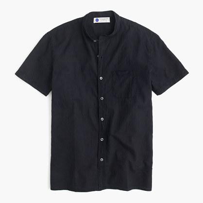 J.Crew Industry of All Nations&trade; short-sleeve band-collar madras shirt