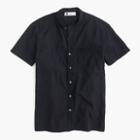 J.Crew Industry of All Nations&trade; short-sleeve band-collar madras shirt