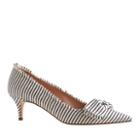 J.Crew Dulci fabric-bow kitten heels