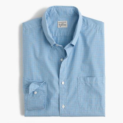 J.Crew Secret Wash shirt in mini-gingham