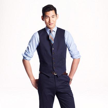 J.Crew Ludlow suit vest in Italian chino