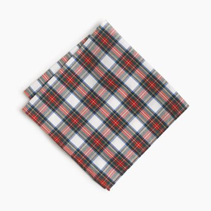 J.Crew Cotton pocket square in classic tartan