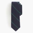 J.Crew English wool-silk tie in thin stripe