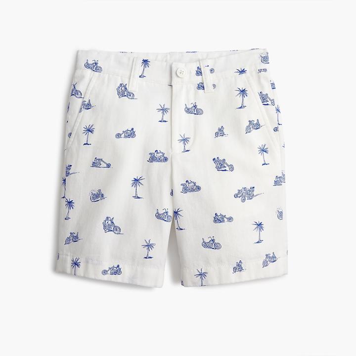 J.Crew Boys' Stanton short in motorcycle print