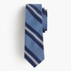 J.Crew Grenadine silk tie in blue stripe