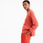 J.Crew Brushed lambswool cropped crewneck sweater with buttons