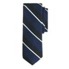 J.Crew English wool-silk tie in mixed stripe