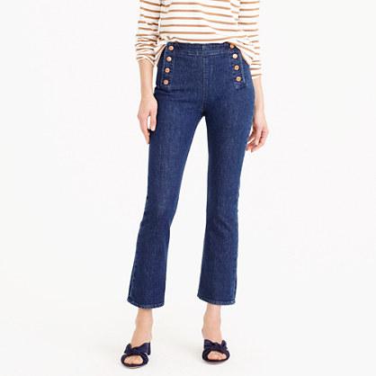 J.Crew Billie demi-boot crop sailor jean