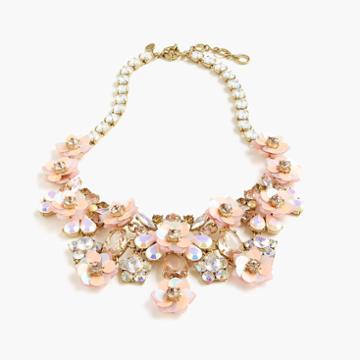 J.Crew Flower blossom statement necklace