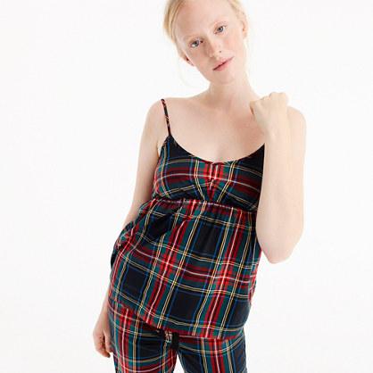 J.Crew Cotton camisole in tartan