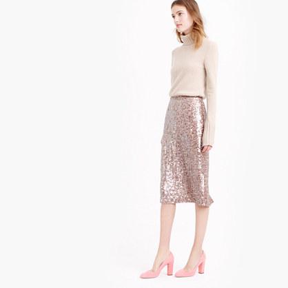J.Crew Collection starry sequin pencil skirt