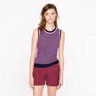 J.Crew Collection featherweight cashmere shell in diamond dot