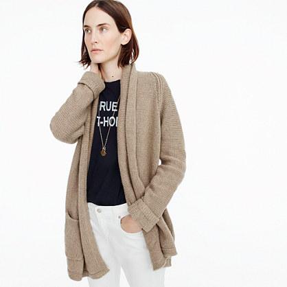 J.Crew Long open cardigan sweater