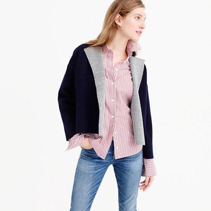 J.Crew Reversible sweater-jacket
