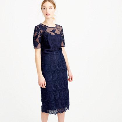 J.Crew Collection skirt in Swiss lace