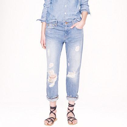 J.Crew Broken-in boyfriend jean in Ludington wash