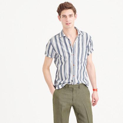 J.Crew Short-sleeve camp-collar shirt in lightweight cotton