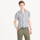 J.Crew Short-sleeve camp-collar shirt in lightweight cotton