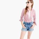 J.Crew High-rise broken-in boyfriend short in meadow wash
