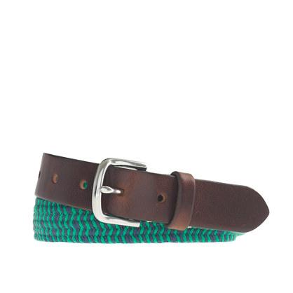J.Crew Boys' braided web belt in stripe