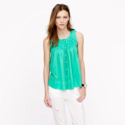 J.Crew Smocked top