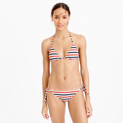 J.Crew String bikini top in multistripe