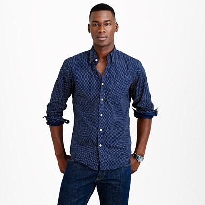 J.Crew Secret Wash shirt in microdot