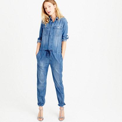 J.Crew Indigo chambray jumpsuit