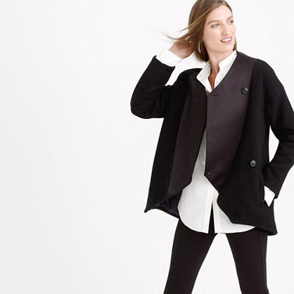 J.Crew Collection mixed-media crossover jacket