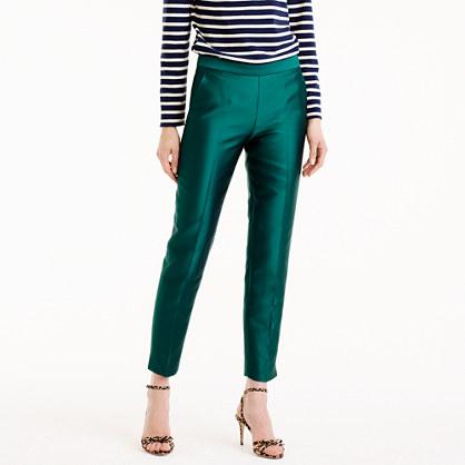 J.Crew Collection petite cigarette pant in heavy shantung